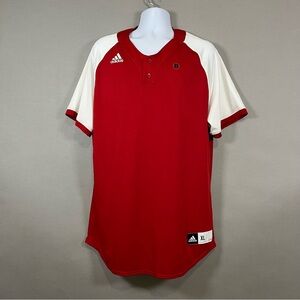 Adidas Red White Athletic Shirt Sleeve Jersey NWOT